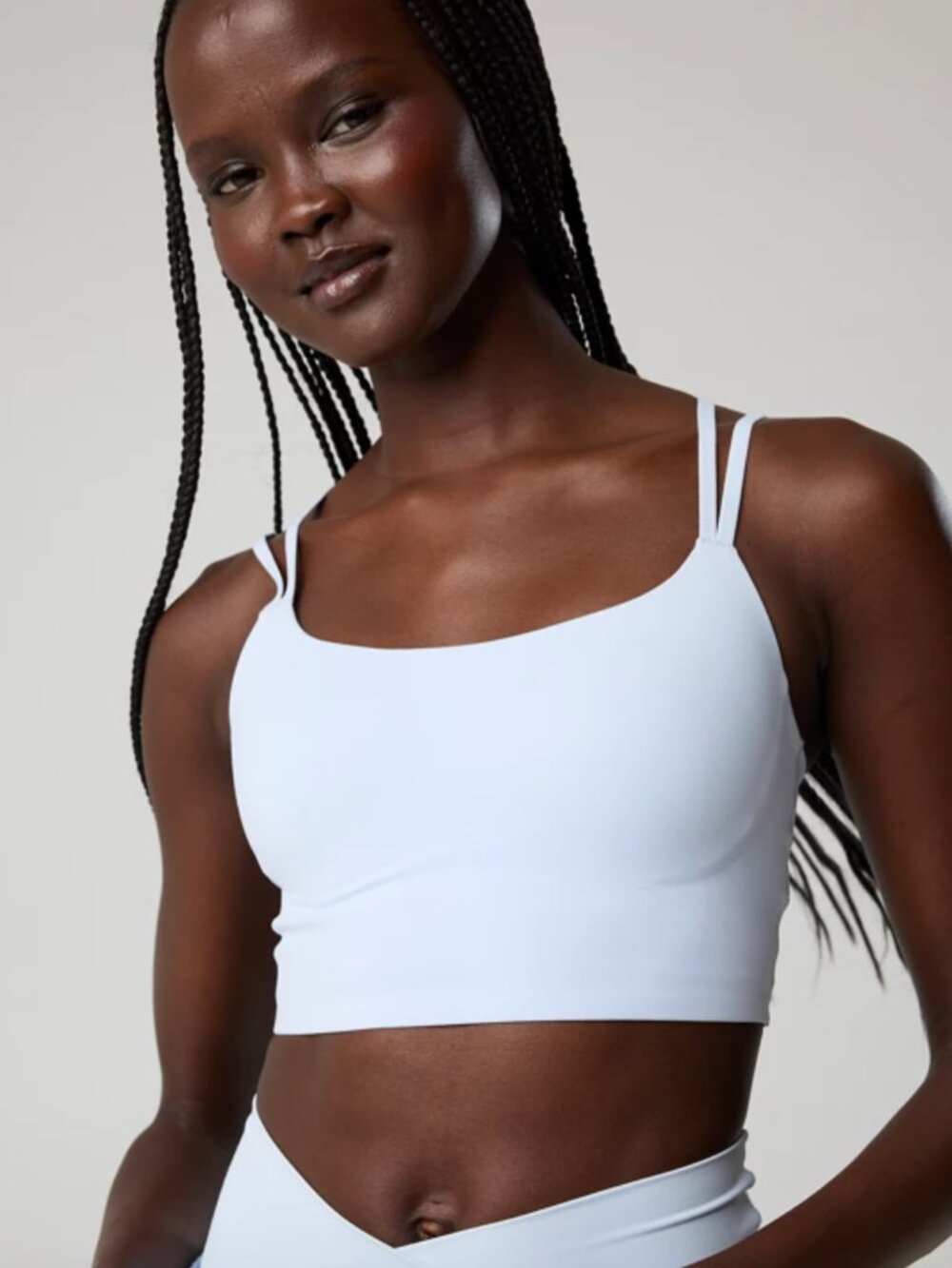 OFFLINE By Aerie Real Me XTRA Hold Up! Strappy Sports Bra Eyelet Blue sz Small